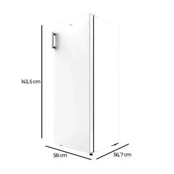 Frigorífico de color blanco con capacidad de 242 litros bolero coolmarket 1d 242 de Cecotec