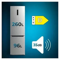 Frigorífico combinado de 356 l de capacidad bolero coolmarket combi 356 inox d de Cecotec