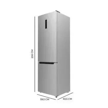 Frigorífico combinado de 356 l de capacidad bolero coolmarket combi 356 inox d de Cecotec