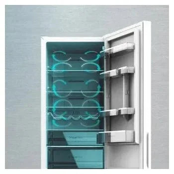 Frigorífico combinado de cristal de 356 l de capacidad bolero coolmarket combi 356 white cristal d de Cecotec