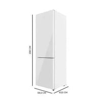 Frigorífico combinado de cristal de 356 l de capacidad bolero coolmarket combi 356 white cristal d de Cecotec