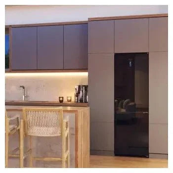 Frigorífico combinado de cristal de 356 l de capacidad bolero coolmarket combi 356 black cristal d de Cecotec