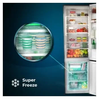 Frigorífico combinado de 322 l de capacidad con dispensador de agua bolero coolmarket combi 322 wd inox d de Cecotec