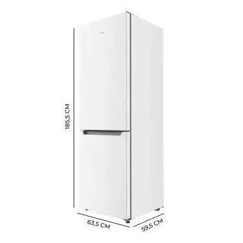 Frigorífico combinado de 322 l de capacidad bolero coolmarket combi 322 white e de Cecotec