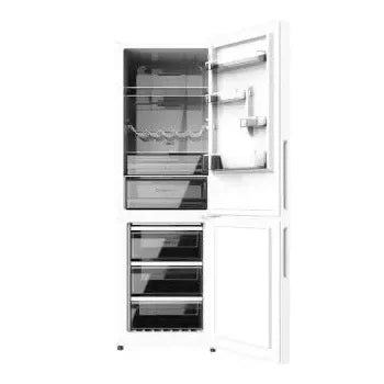 Frigorífico con congelador de cristal blanco bolero coolmarket combi 322 white cristal e de Cecotec