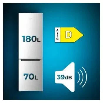Frigorífico con 250 l de capacidad y tecnología inverter bolero coolmarket combi 250 inox d cecoctec de Cecotec