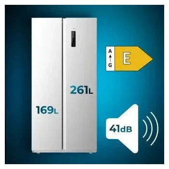 Frigorífico americano con 430 l de capacidad bolero coolmarket sbs 430 inox e de Cecotec
