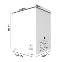 Congelador horizontal de 142 litros de capacidad bolero coolmarket chest 142 white e de Cecotec