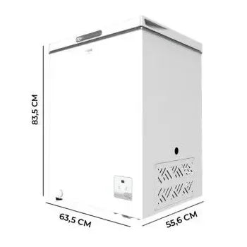 Congelador horizontal de 142 litros de capacidad bolero coolmarket chest 142 white e de Cecotec
