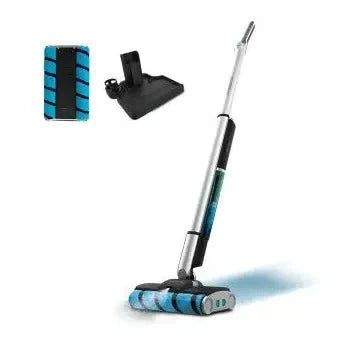 Fregona eléctrica sin cable con doble rodillo y base de autolimpieza freego wash twice spray de Cecotec