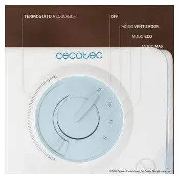 Calefactor de baño cerámico con acabado en color blanco ready warm 6200 ceramic sky de Cecotec
