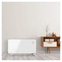 Radiador convector de cristal con pies y wifi de color blanco ready warm 6700 crystal connection de Cecotec