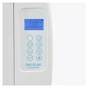 Radiador eléctrico con mando a distancia y pantalla led de 12 elementos 1800 w ready warm 2500 thermal de Cecotec