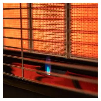 Estufa de gas plegable de 4200 w con cuatro ruedas y triple sistema de seguridad ready warm 4000 slim fold de Cecotec
