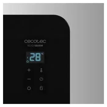 Convector de 1500 w en cristal templado con panel táctil y protección ip24 ready warm 6720 crystal connection de Cecotec