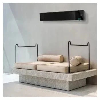 Calefactor de pared exterior eléctrico con infrarrojo ready warm 8700 power steel de Cecotec