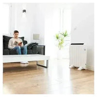 Radiador eléctrico de bajo consumo con 6 elementos en color blanco con wifi ready warm 1200 thermal connected de Cecotec