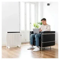 Radiador eléctrico de bajo consumo con 8 elementos en color blanco con wifi ready warm 1800 thermal connected de Cecotec