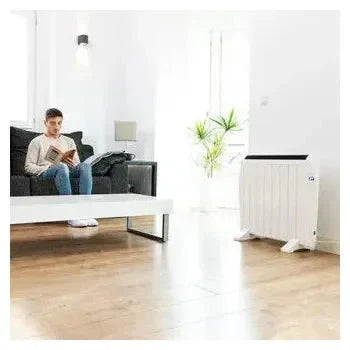 Radiador eléctrico de bajo consumo con 8 elementos en color blanco con wifi ready warm 1800 thermal connected de Cecotec