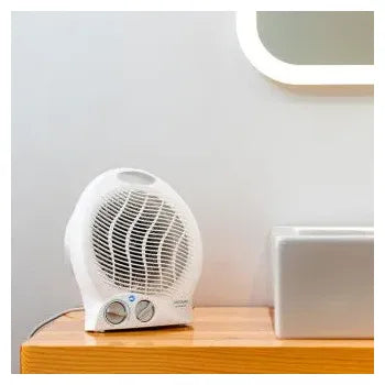 Calefactor eléctrico de baño con dos niveles de potencia en color blanco ready warm 9790 force de Cecotec