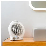 Calefactor eléctrico de baño con dos niveles de potencia en color blanco ready warm 9790 force de Cecotec