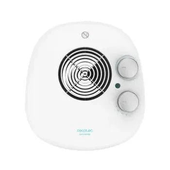 Calefactor eléctrico de baño con dos niveles de potencia en color blanco ready warm 9800 force horizon de Cecotec