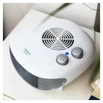 Calefactor eléctrico de baño con dos niveles de potencia en color blanco ready warm 9800 force horizon de Cecotec
