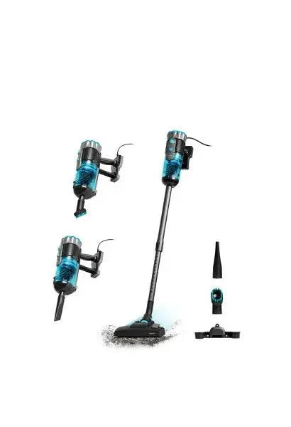 Aspirador escoba vertical de 600 w con cepillo motorizado y cable xxl conga popstar 600 vital de Cecotec