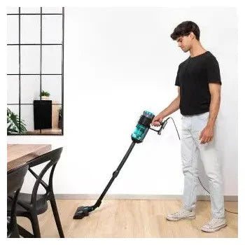 Aspirador escoba vertical de 600 w con cepillo motorizado y cable xxl conga popstar 600 vital de Cecotec