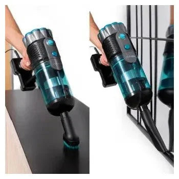Aspirador escoba vertical de 600 w con cepillo motorizado y cable xxl conga popstar 600 vital de Cecotec