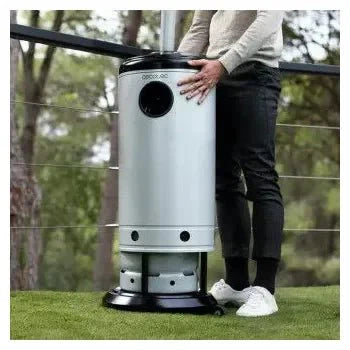Calefactor de acero para exterior a gas ready warm serie 8800 outdoor microclimate de Cecotec