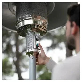 Calefactor de acero para exterior a gas ready warm serie 8800 outdoor microclimate de Cecotec