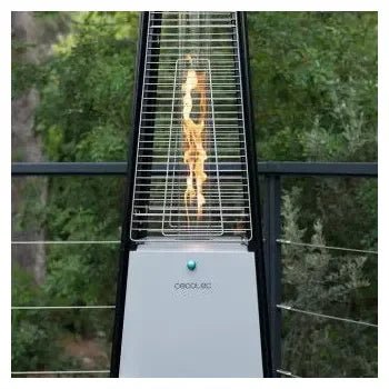 Calefactor de acero para exterior a gas ready warm 8900 outdoor microclimate de Cecotec