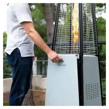 Calefactor de acero para exterior a gas ready warm 8900 outdoor microclimate de Cecotec
