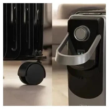 Radiador eléctrico de aceite con 9 módulos en color negro readywarm 9000 space 360 de Cecotec