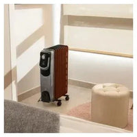 Radiador eléctrico de aceite con 9 módulos en color negro readywarm 9000 space 360 de Cecotec