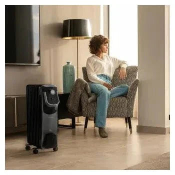 Radiador eléctrico de aceite con 9 módulos en color negro readywarm 9000 space 360 de Cecotec