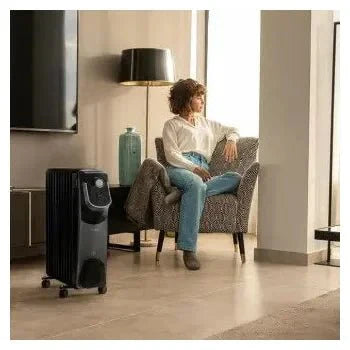 Radiador eléctrico de aceite con 11 módulos en color negro readywarm 11000 space 360 de Cecotec