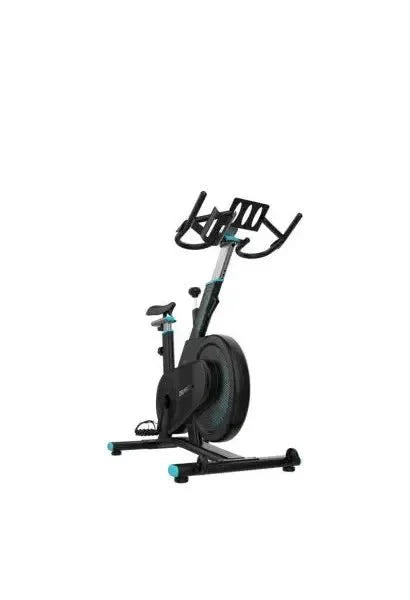 Bicicleta indoor estática con resistencia magnética en color negro drumfit indoor 7000 magno connected de Cecotec