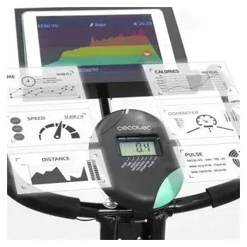 Bicicleta estática plegable con 8 niveles de resistencia en color negro x-bike pro de Cecotec