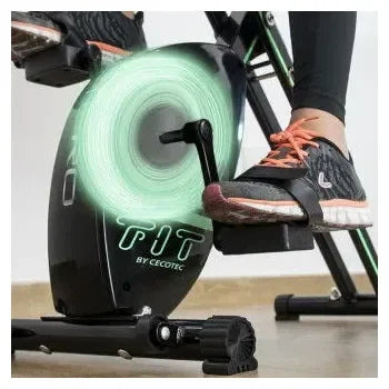 Bicicleta estática plegable con 8 niveles de resistencia en color negro x-bike pro de Cecotec