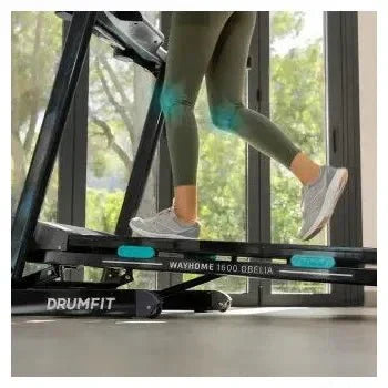 Cinta de correr plegable con pantalla lcd e inclinación motorizada drumfit wayhome 1600 obelia de Cecotec