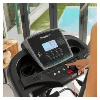 Cinta de correr eléctrica plegable de 4 velocidades color negro drumfit wayhome 1600 obelia ultraflex pro de Cecotec