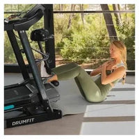 Cinta de correr eléctrica plegable de 4 velocidades color negro drumfit wayhome 1600 obelia ultraflex pro de Cecotec