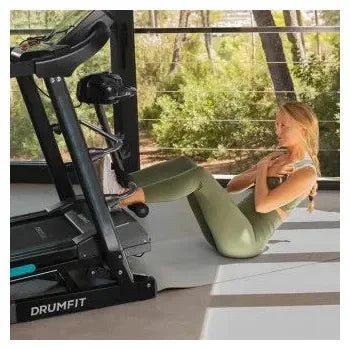 Cinta de correr eléctrica plegable de 4 velocidades color negro drumfit wayhome 1600 obelia ultraflex pro de Cecotec