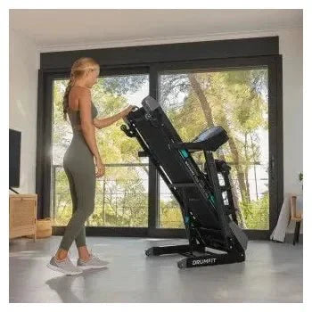 Cinta de correr eléctrica plegable de 4 velocidades color negro drumfit wayhome 1600 obelia ultraflex pro de Cecotec