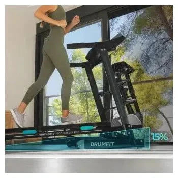 Cinta de correr eléctrica plegable de 4 velocidades color negro drumfit wayhome 1600 obelia ultraflex pro de Cecotec