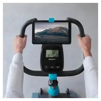 Bicicleta estática con 9 niveles de resistencia en color negro drumfit cycle 9000 talos de Cecotec