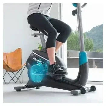 Bicicleta estática con 9 niveles de resistencia en color negro drumfit cycle 9000 talos de Cecotec