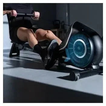 Maquina de remo plegable con resistencia magnetica de 10 niveles en color negro drumfit rower 7000 regatta de Cecotec